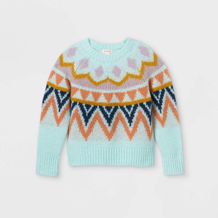 Girls' Fair Isle Pullover Sweater - Cat & Jack