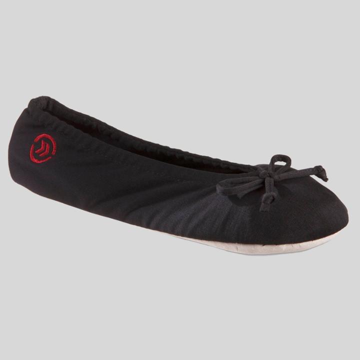Isotoner Women's Classic Ballerina Slippers - Black