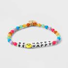 Be Happy Beaded Bracelet - Little Words Project