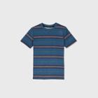 Oversizeboys' Striped Short Sleeve T-shirt - Art Class Blue