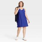 Women's Plus Size Slip Dress - A New Day Blue