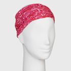 Wavy Print Headwrap - Wild Fable Red
