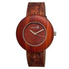 Earth Wood Goods Women's Earth Wood Ligna Watch With Genuine Leather