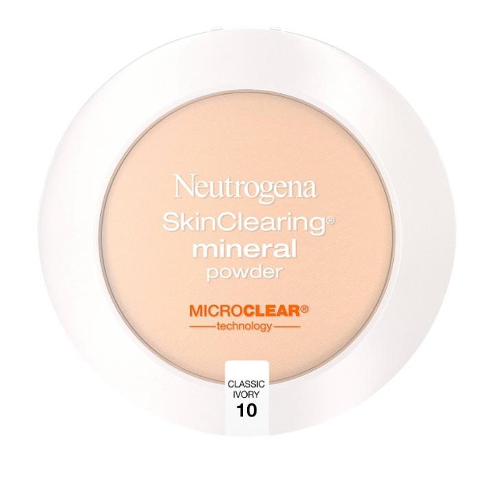 Neutrogena Skin Clearing Pressed Powder - 10 Classic Ivory, Adult Unisex, Classic Ivory