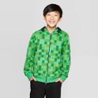 Boys' Minecraft Creeper Costume Fleece Sweatshirt - Green