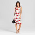 Women's Floral Print Drop Shoulder Dress - Almost Famous (juniors') Cream
