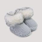Baby Faux Fur Bootie Slippers - Cat & Jack Gray 0-6m, Infant Unisex,