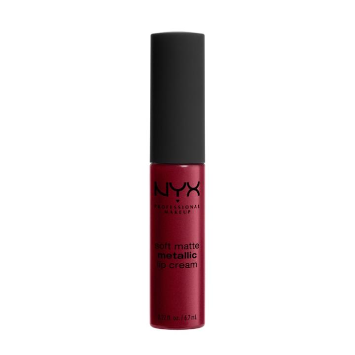 Nyx Professional Makeup Soft Matte Metallic Lip Cream Madrid 0.22floz, Yellow