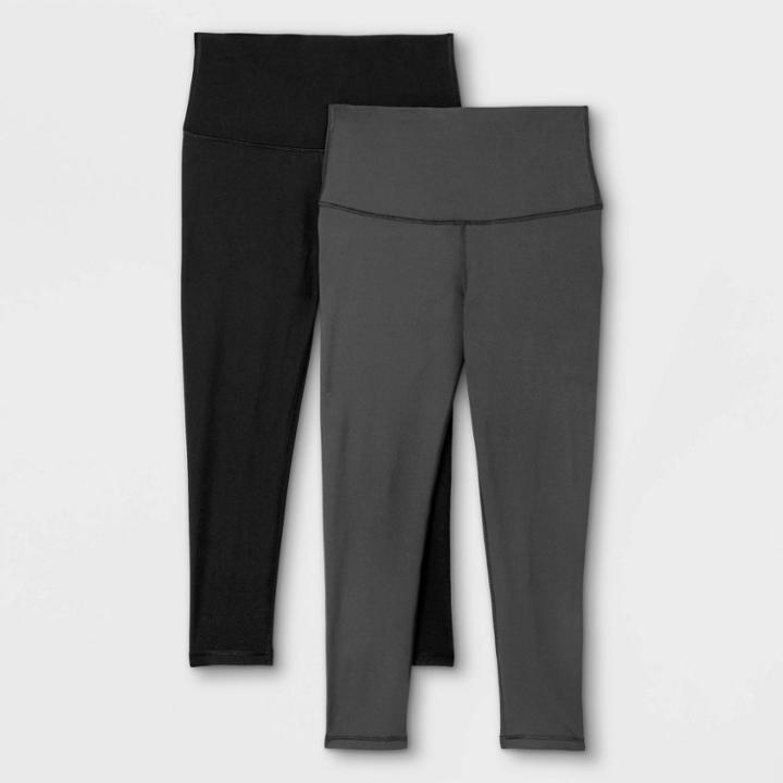 2pk Active Bundle Maternity Leggings - Isabel Maternity By Ingrid & Isabel Black/gray