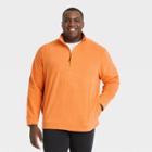 Men's Big & Tall Microfleece Pullover Sweatshirt - All In Motion Orange