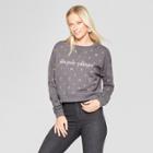 Women's Holiday Cheer Champagne Sweatshirt - Fifth Sun Charcoal