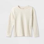 Girls' Long Sleeve T-shirt - Cat & Jack Oatmeal