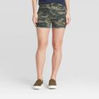 Women's High-rise Jean Shorts - Universal Thread Camo Print 00, Women's, Green