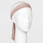 Plaid Tie Headwrap - Universal Thread Pink