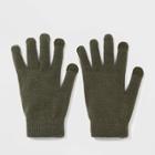 Women's Tech Touch Magic Gloves - Wild Fable Olive One Size, Green