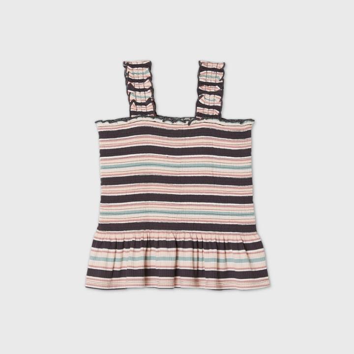 Girls' Peplum Knit Tank Top - Art Class S, Girl's, Size: Small,