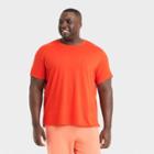 Men's Big & Tall Short Sleeve Performance T-shirt - All In Motion Light Orange