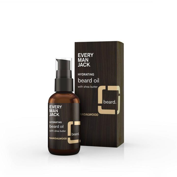 Every Man Jack Beard Oil Sandalwood - 1.0 Fl Oz, Adult Unisex