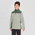 Boys' Fleece 1/4 Zip Sweater - C9 Champion Spruce Pine Green Luck Heather M, Boy's, Size: Medium, Green Green Green