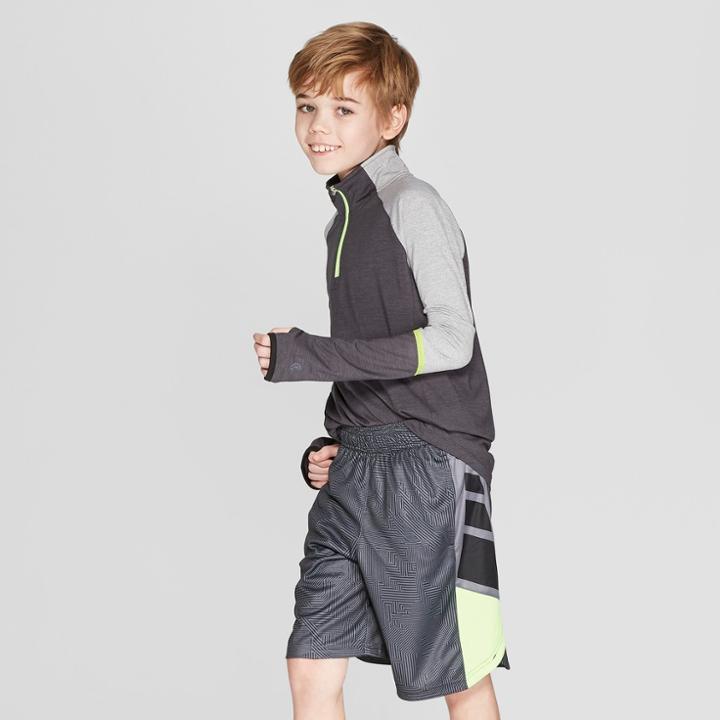 Boys' Heather 1/4 Zip Pullover - C9 Champion Black