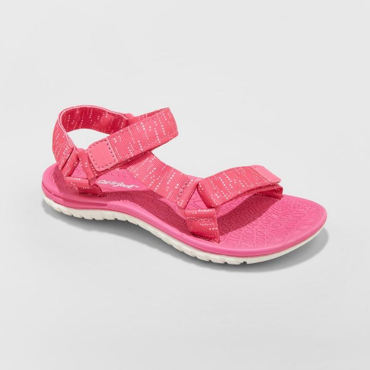 Girls' Finola Easy Closure Strap Sport Sandals - Cat & Jack Pink