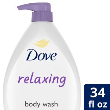 Dove Beauty Relaxing Lavender Oil & Chamomile Body Wash Pump