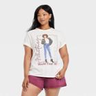 Women's Whitney Houston Plus Size Short Sleeve Graphic T-shirt - Ivory
