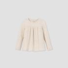Toddler Girls' Cozy Waffle Long Sleeve T-shirt - Cat & Jack Cream