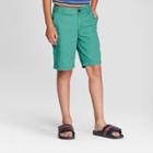 Oversizeboys' Chino Shorts - Cat & Jack Green 10 Husky, Boy's