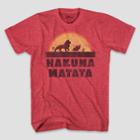 Men's Disney Tall Hakuna Matata Short Sleeve Graphic T-shirt Red