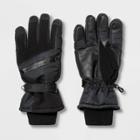 Men's Zip Pocket Ski Gloves - Goodfellow & Co Black,