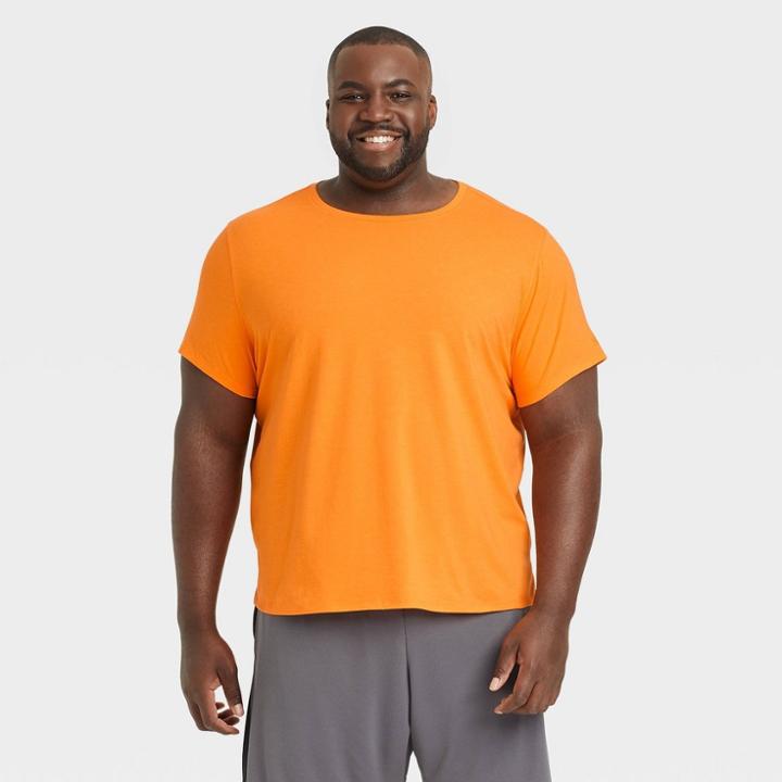 Men's Big & Tall Performance T-shirt - All In Motion Bright Orange
