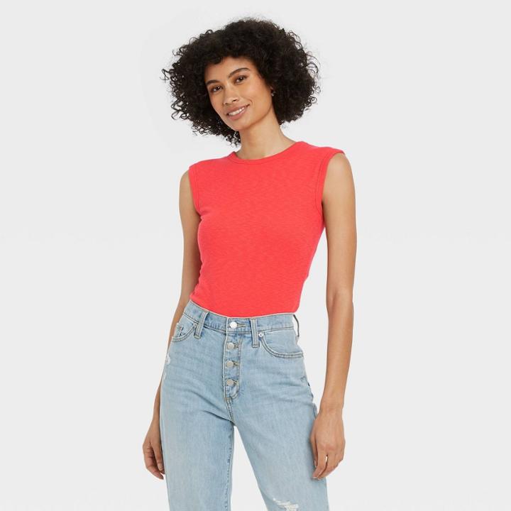 Women's Bodysuit - Universal Thread Coral Red