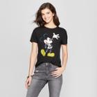 Women's Disney Short Sleeve Mickey Mouse Skeleton Graphic T-shirt - (juniors') Black