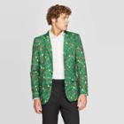Suitmeister Men's Light Up Holiday Suit Jacket - Green S, Men's,