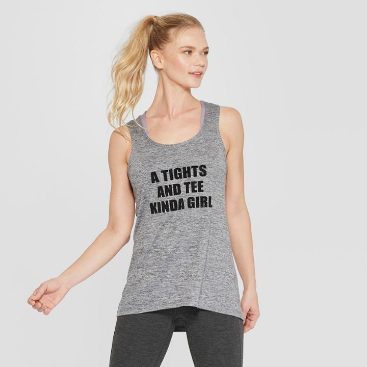 Women's Tights And T-shirt Graphic Tank Top - C9 Champion Black Heather