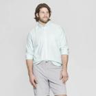 Men's Big & Tall Standard Fit Long Sleeve Whittier Oxford Button-down Shirt - Goodfellow & Co Alpine