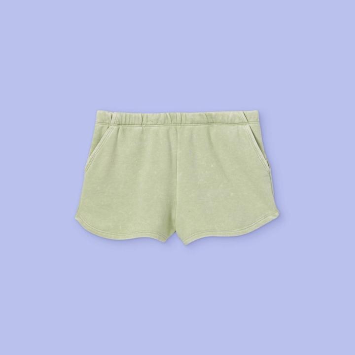 Girls' French Terry Shorts - More Than Magic Light Green
