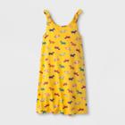 Girls' Dog Print Knit Dress - Cat & Jack Yellow