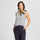 Women's Heathered Loose Fit Scoop Neck Tank - A New Day Gray