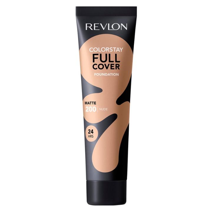 Revlon Colorstay Full Cover Foundation 200 Nude - 1 Fl Oz, Brown
