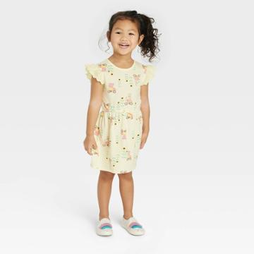 Toddler Girls' Peppa Pig Printed A-line Dress - Yellow