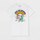 Well Worn Pride Gender Inclusive Adult Over The Rainbow Graphic T-shirt - White Xs, Adult Unisex