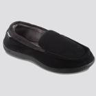 Isotoner Men's Microterry Jared Moccasin Slippers - Black