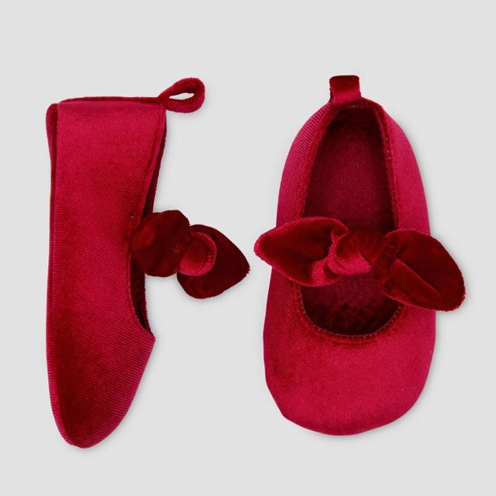 Baby Girls' Mary Jane Bow Crib Shoes - Just One You Made By Carter's Pink