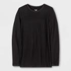 Men's Tall Premium Long Sleeve Thermal Undershirt - Goodfellow & Co Black