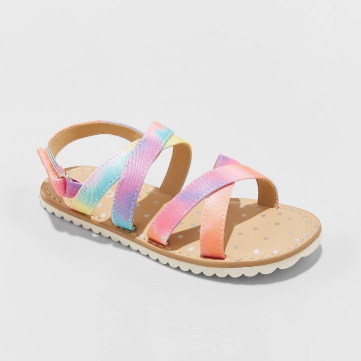 Toddler Girls' Peace Ankle Strap Sandals - Cat & Jack