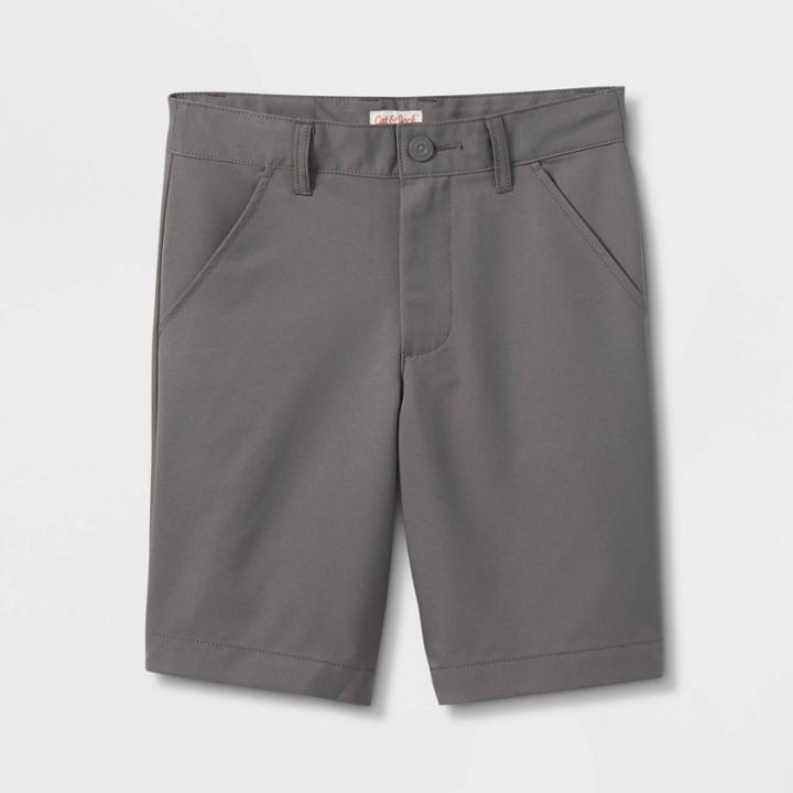 Boys' Regular Fit Quick Dry Uniform Shorts - Cat & Jack Gray