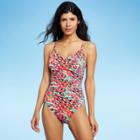 Women's Ring Back One Piece Swimsuit - Aqua Green Warm