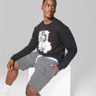 Men's Big & Tall 8 Terry Tipped Knit Shorts - Original Use Railroad Gray